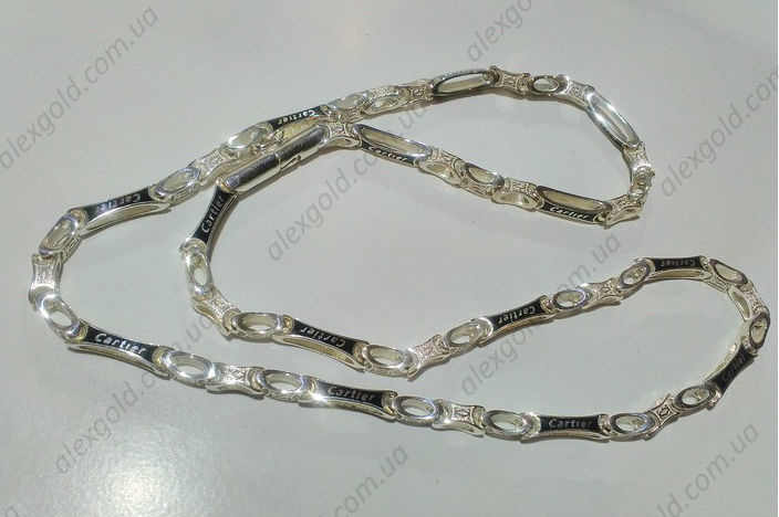 Эксклюзивная серебряная цепочка Cartier