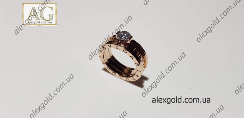 Жіноче кільце Bulgari подвійне