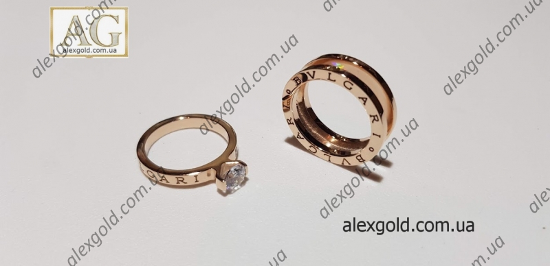 Жіноче кільце Bulgari подвійне