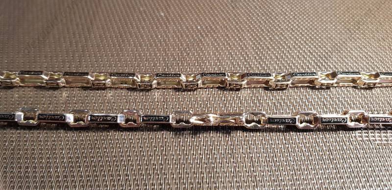 Мужская цепочка Cartier с эмалью