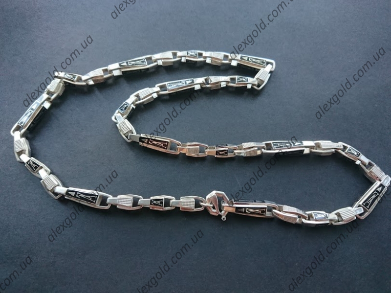Мужская цепочка серебро LOUIS VUITTON