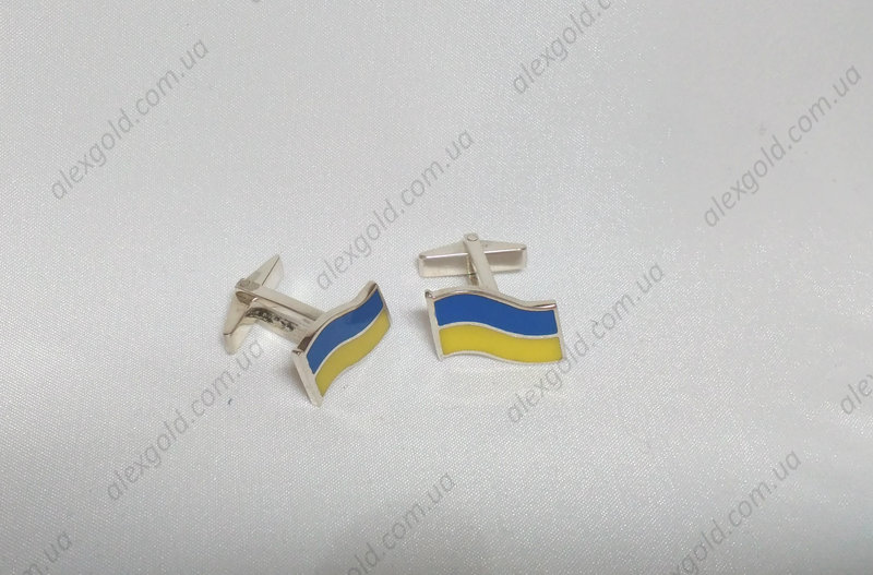 Запонки флаг Украины