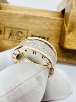 Кільце Bulgari золото широке 