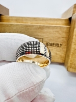 Жіноче кільце з гравіюванням 