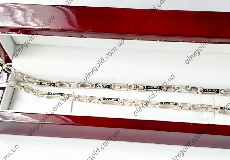 Эксклюзивная серебряная цепочка Cartier