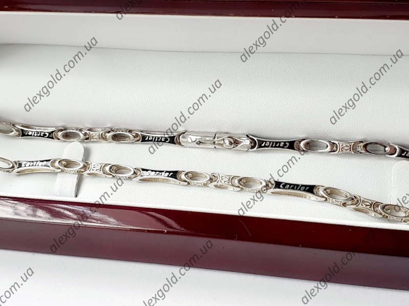 Эксклюзивная серебряная цепочка Cartier