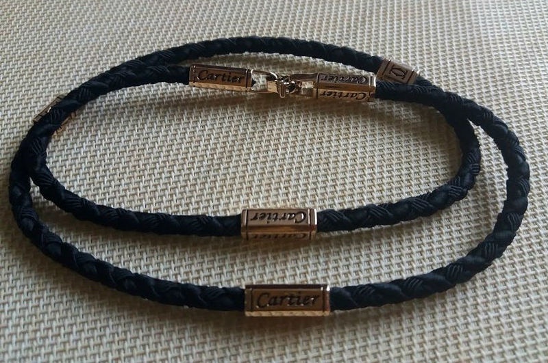 Плетеный шнурок с вставками Cartier