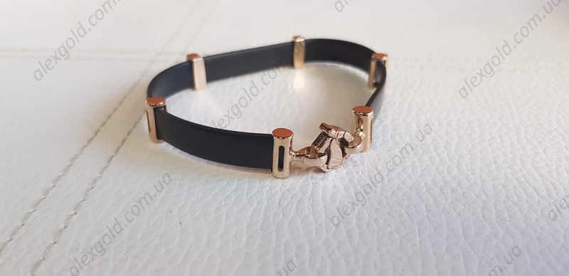  Браслет каучук с золотом Cartier