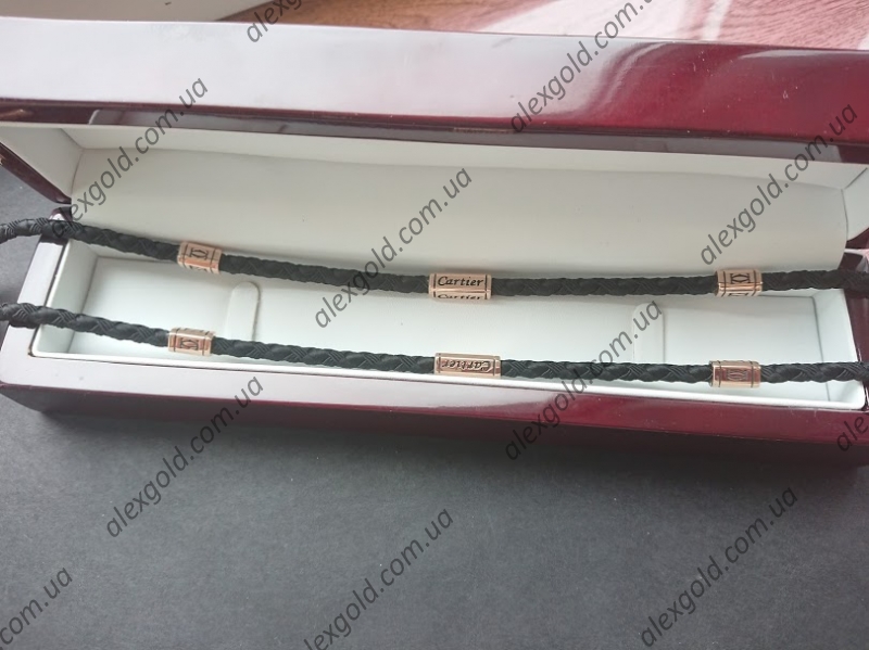 Плетеный шнурок с вставками Cartier
