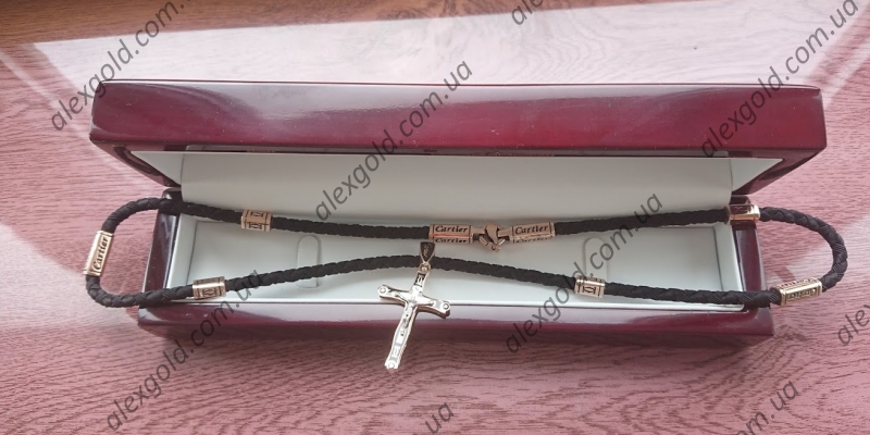 Плетеный шнурок с вставками Cartier
